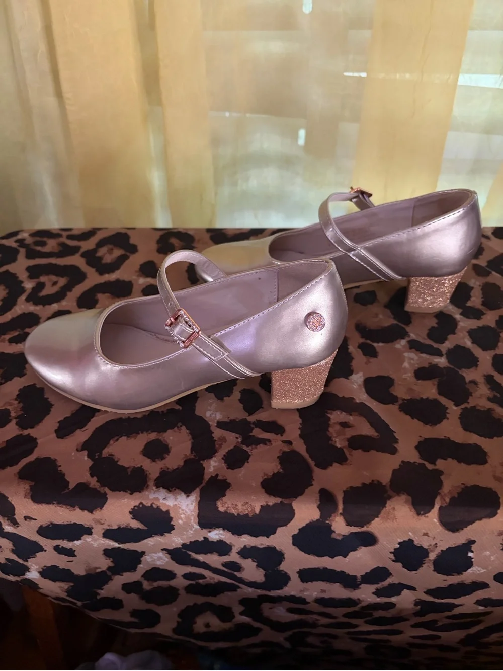 Nine West shiny metallic